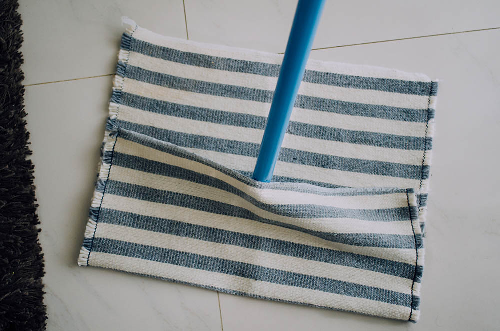 trapo de piso rayado